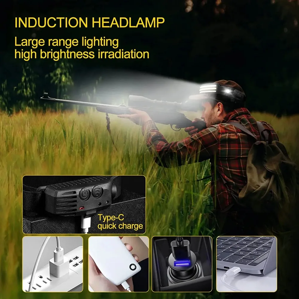 충전식 COB LED 유도 전조등 내장 배터리 10 모 - Outdoor Lighting Sensor 리뷰 및 가격