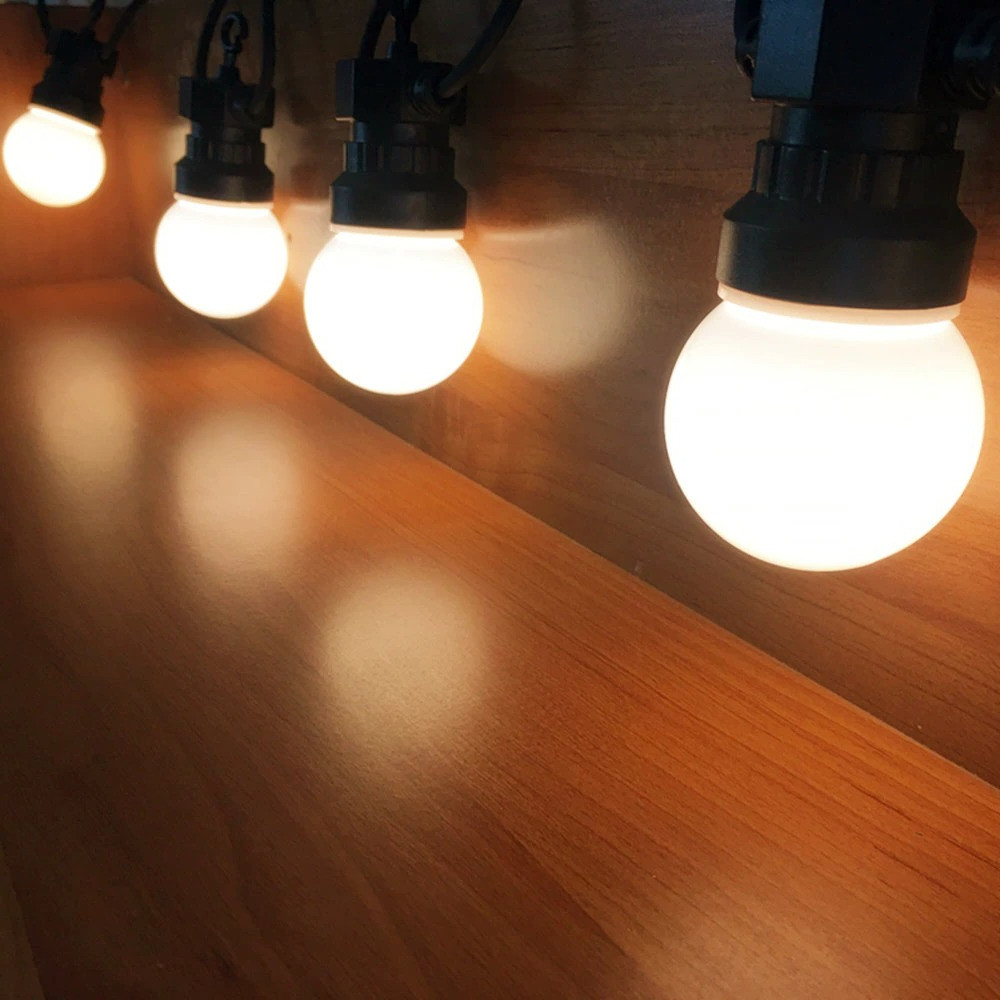 Led 밀키 화이트 G50 글로브 야외 문자열 조명 파 - String Light Bistro 리뷰 및 가격