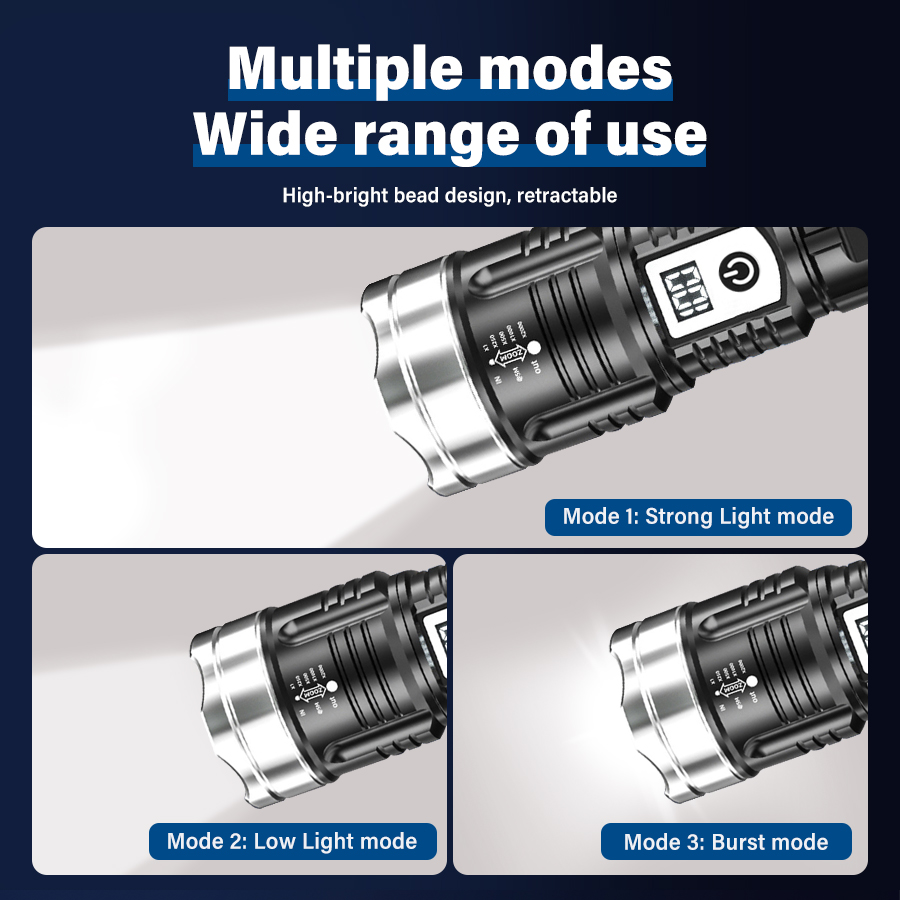 고출력 200000LM LED 손전등 내장 배터리 타입 - Outdoor Lighting Battery 리뷰 및 가격