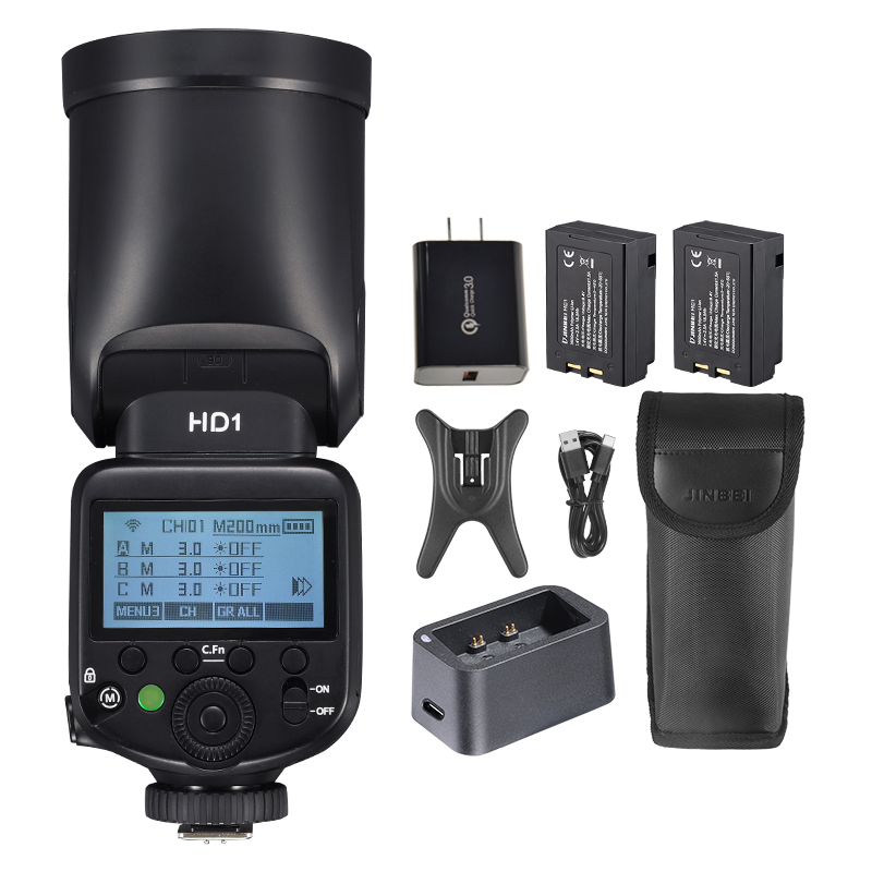 진베이 HD-1 원형 헤드 HSS 스피드라이트 야외 촬 - Outdoor Lighting For Photography 리뷰 및 가격