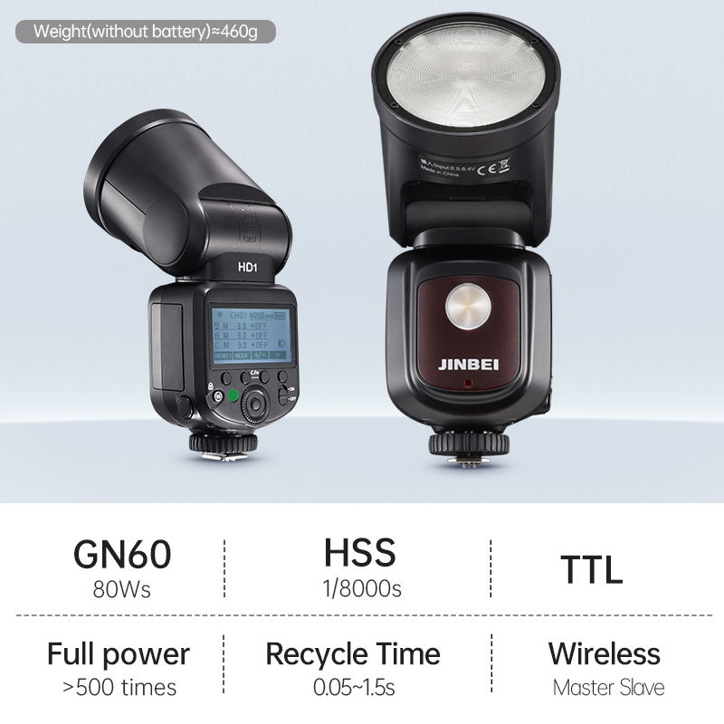 진베이 HD-1 원형 헤드 HSS 스피드라이트 야외 촬 - Outdoor Lighting For Photography 리뷰 및 가격