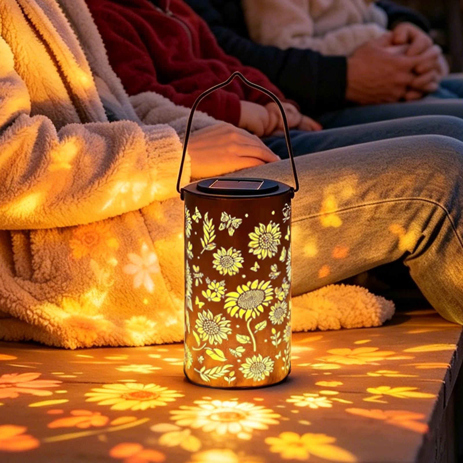 해바라기 태양광 랜턴, 방수 금속 다채로운 해바라기 태 - Outdoor Lighting Battery 리뷰 및 가격