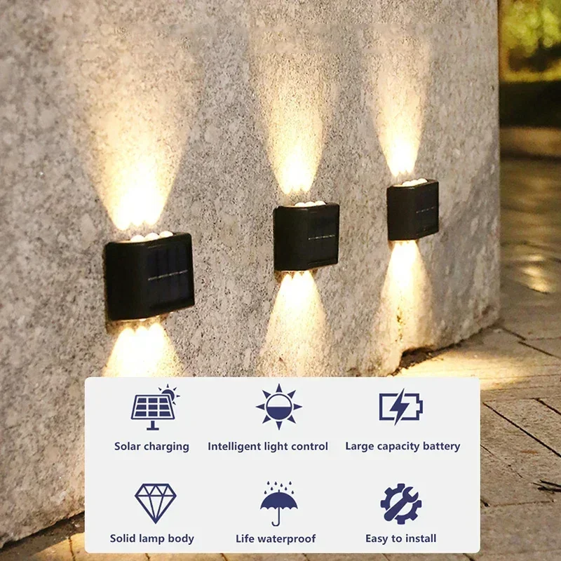 LED 태양광 조명 야외 방수 솔라 벽등 위아래 발광  - Outdoor Lighting Company 리뷰 및 가격