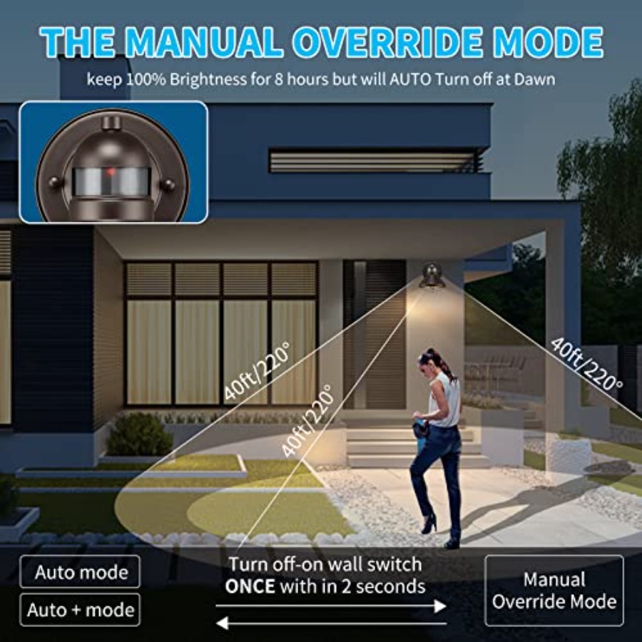 2팩 모션 센서 야외 LED 벽등, 해 질녘부터 새벽까 - Outdoor Lighting Sensor 리뷰 및 가격