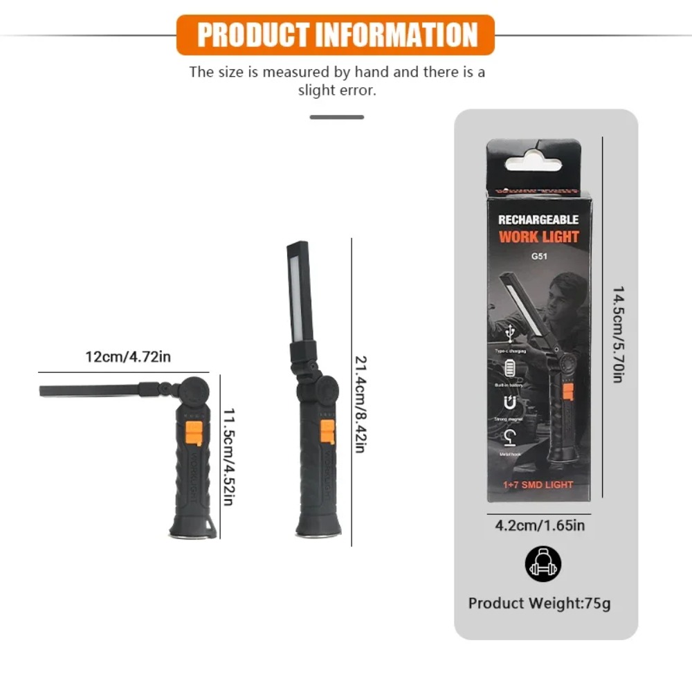 야외 캠핑을 위한 내장 배터리가 있는 자기 비상 작업  - Outdoor Lighting Battery 리뷰 및 가격