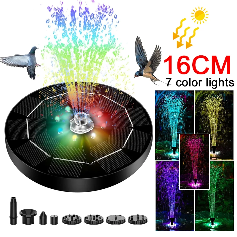 LED 조명 태양열 분수 조명, 회전 분수, 워터 펌프 - Outdoor Lighting Company 리뷰 및 가격