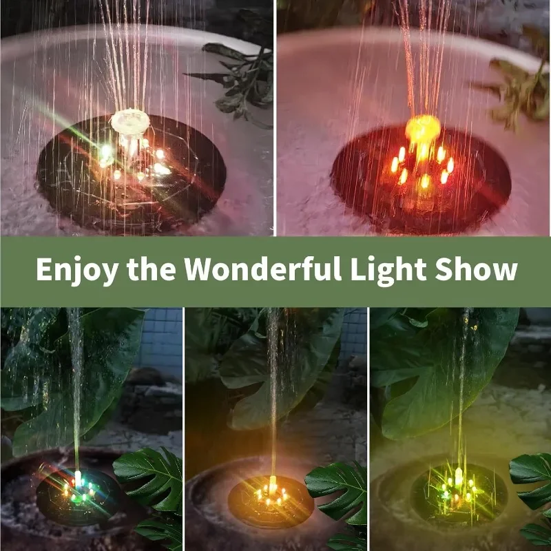 LED 조명 태양열 분수 조명, 회전 분수, 워터 펌프 - Outdoor Lighting Company 리뷰 및 가격