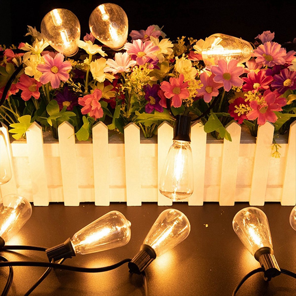 상단 ST38 LED 라이트 스트링 파티오 비산 방지  - String Light Bistro 리뷰 및 가격