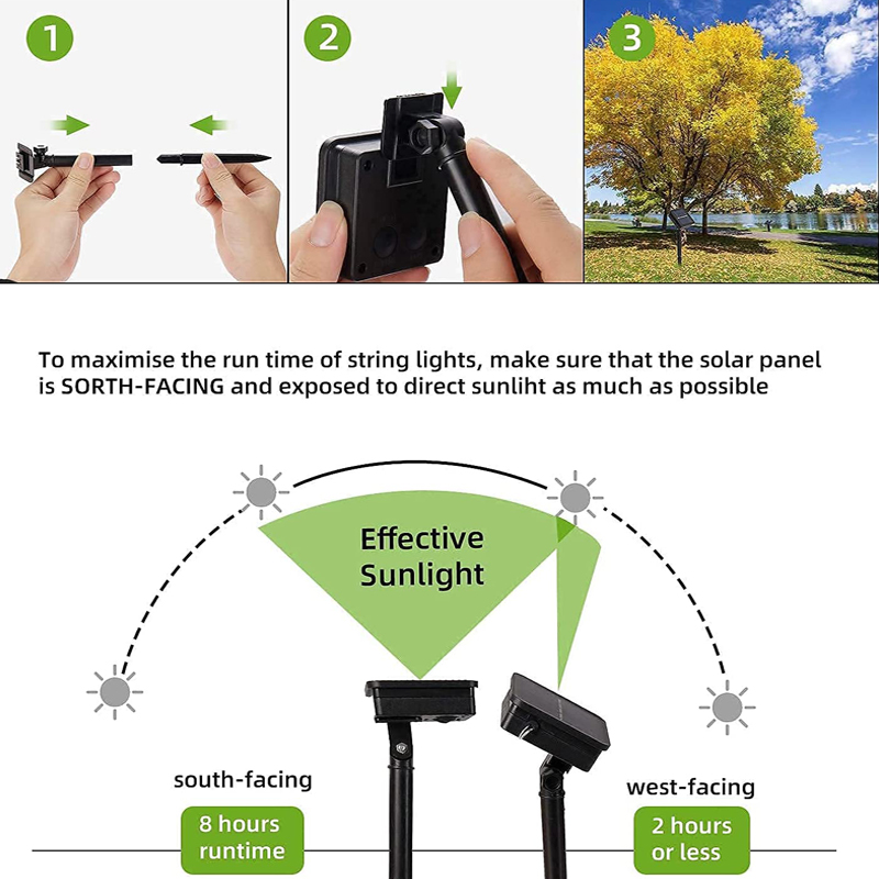 태양 LED 문자열 조명 야외 방수 꽃줄 정원 장식 크 - Outdoor Lighting Company 리뷰 및 가격