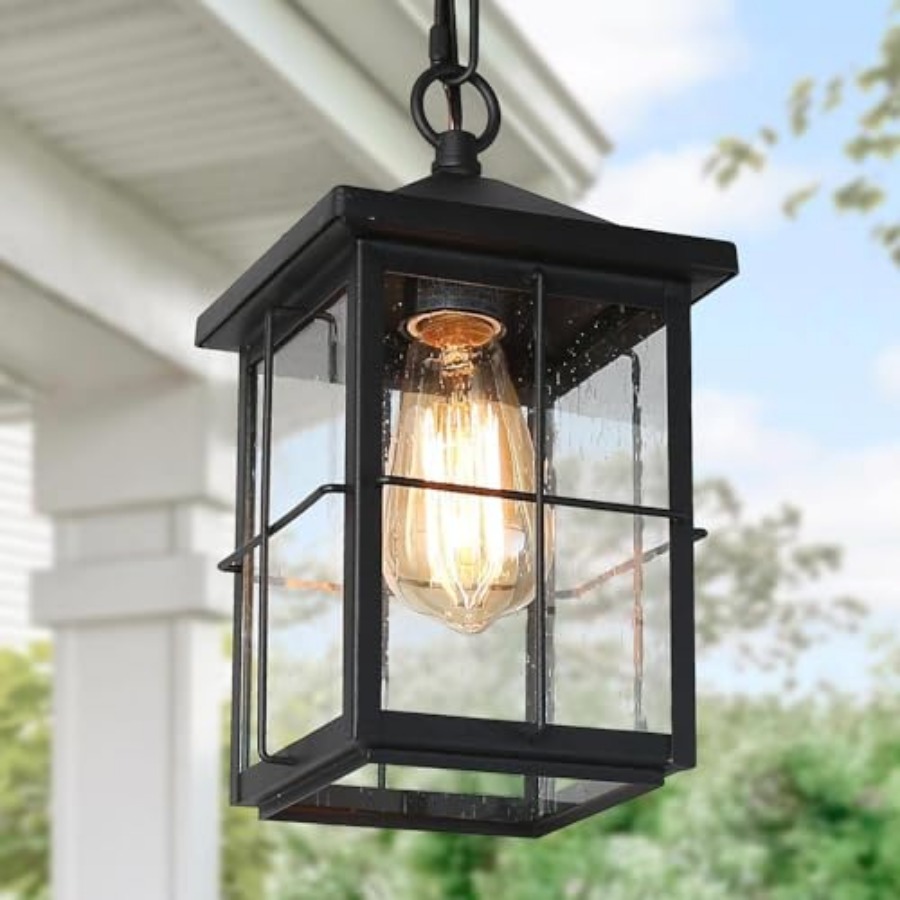 야외용 펜던트 조명기구, 농가풍 블랙 녹방지 천장형 야 - Hanging Outdoor Lighting 리뷰 및 가격