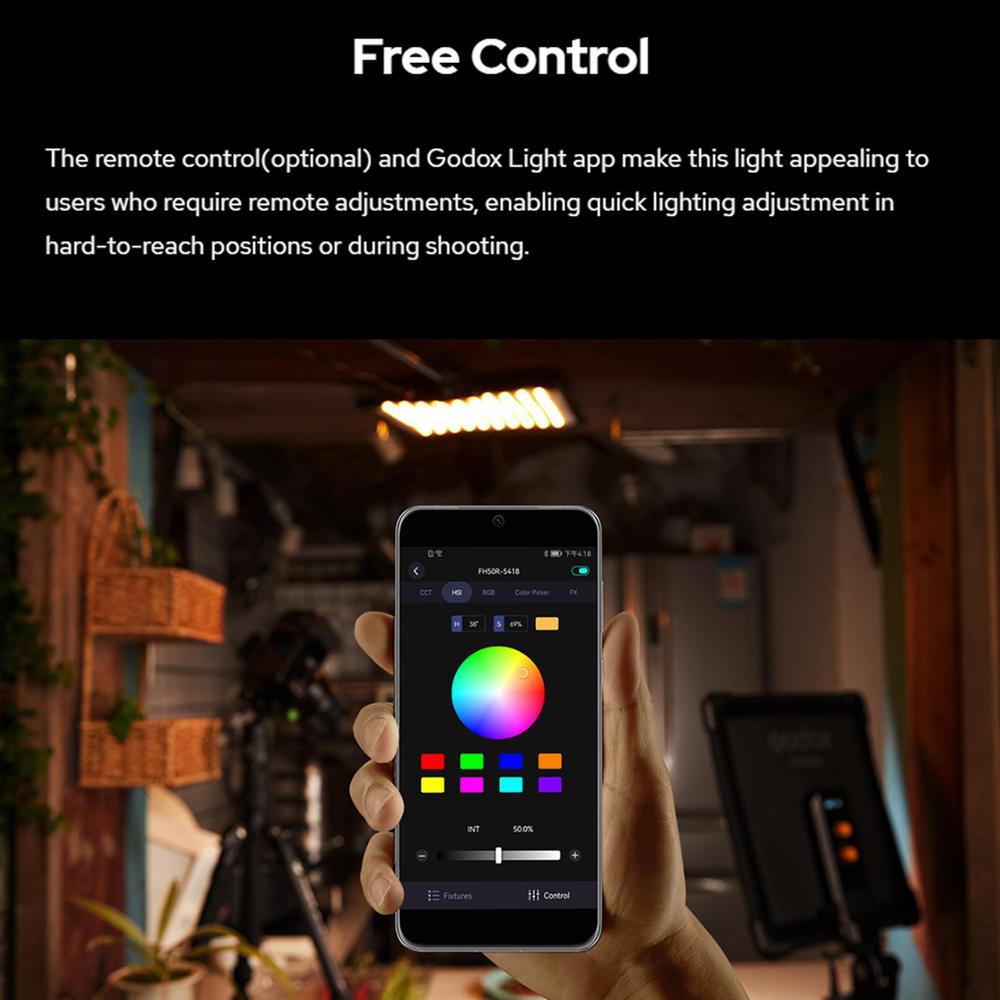 Godox FH50Bi FH50R 유연한 휴대용 LED - Outdoor Lighting For Photography 리뷰 및 가격