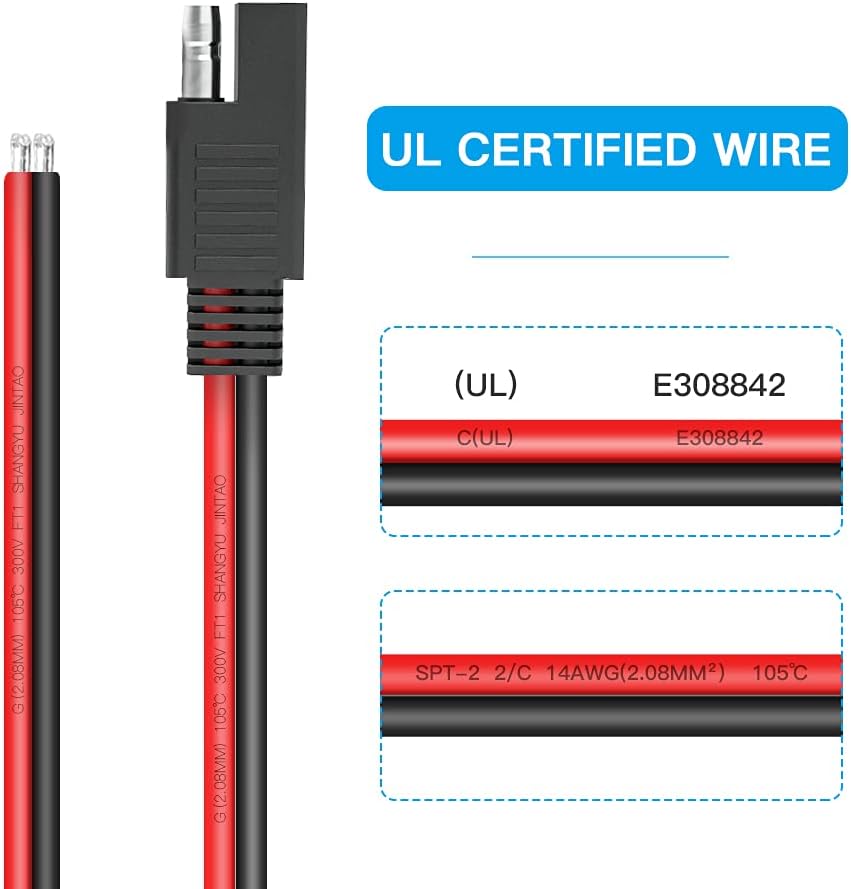 SAE 커넥터 연장 케이블 SAE 퀵 커넥터 분리 플러 - Outdoor Lighting Extension Cable 리뷰 및 가격