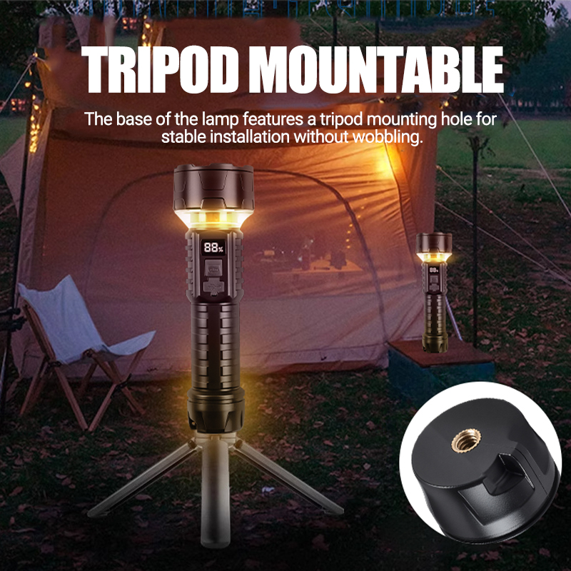COB LED 손전등 충전식 랜턴 7코어 캠핑 토치 레 - Outdoor Lighting B&Q 리뷰 및 가격