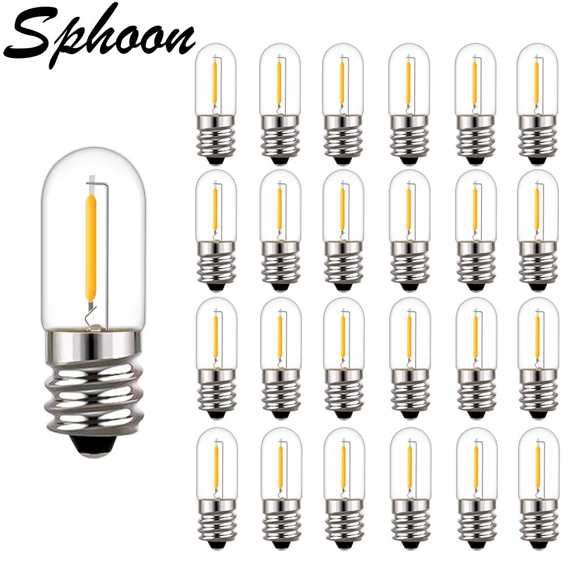 25개 LED T16 0.6W 스트링 교체 전구 E12 - Outdoor Lighting Glass Replacement 리뷰 및 가격