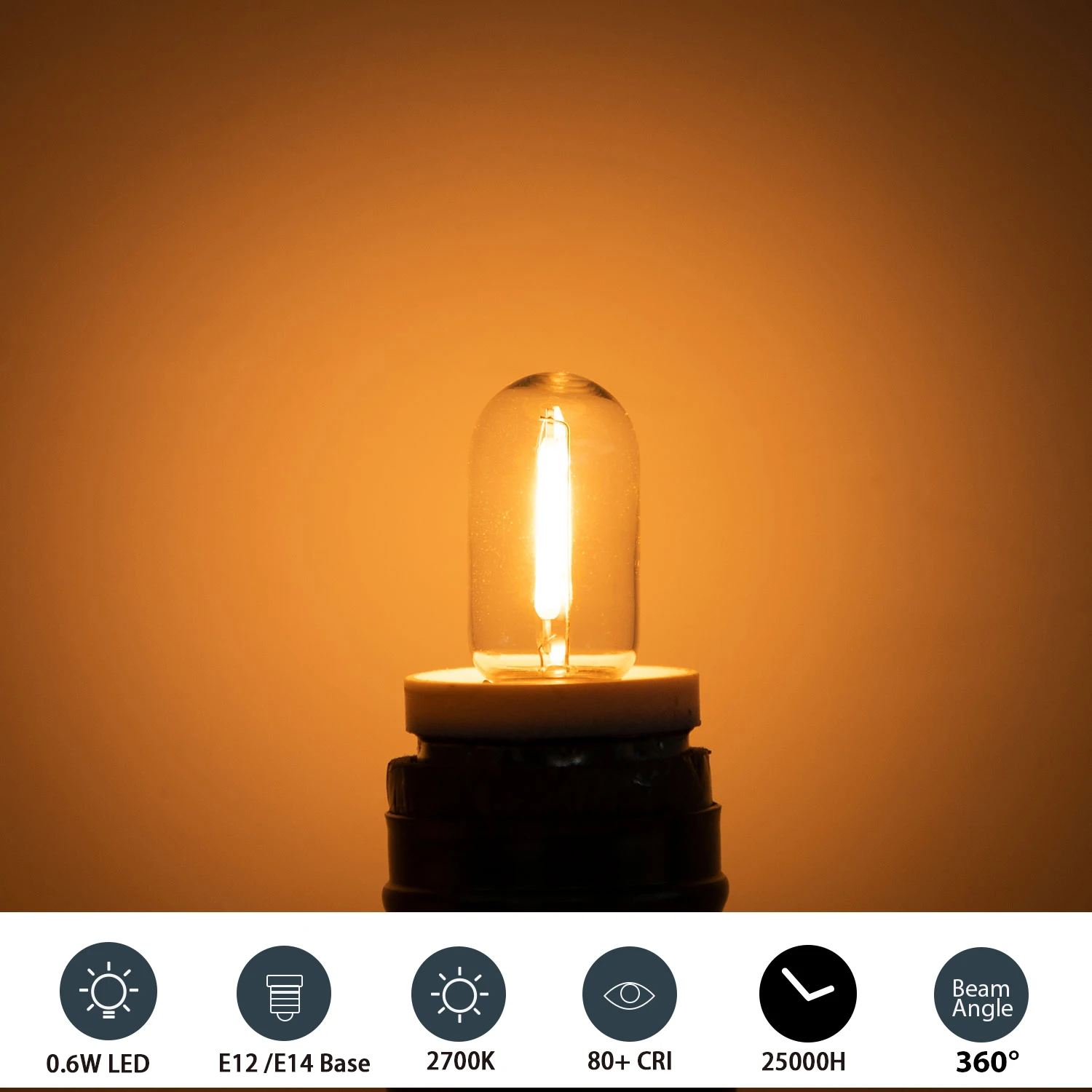 25개 LED T16 0.6W 스트링 교체 전구 E12 - Outdoor Lighting Glass Replacement 리뷰 및 가격