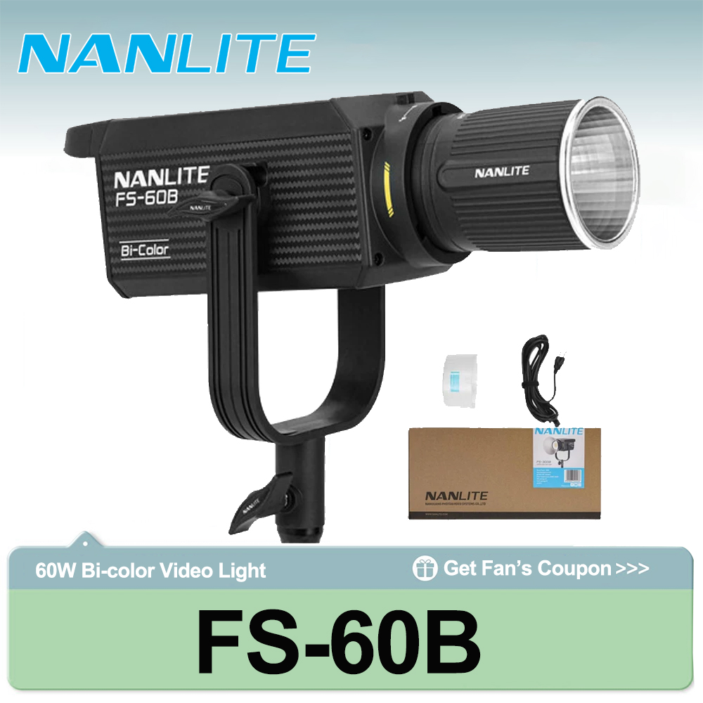 Nanlite FS-60B 70W 바이컬러 스포트라이트 - Outdoor Lighting Video Shooting 리뷰 및 가격