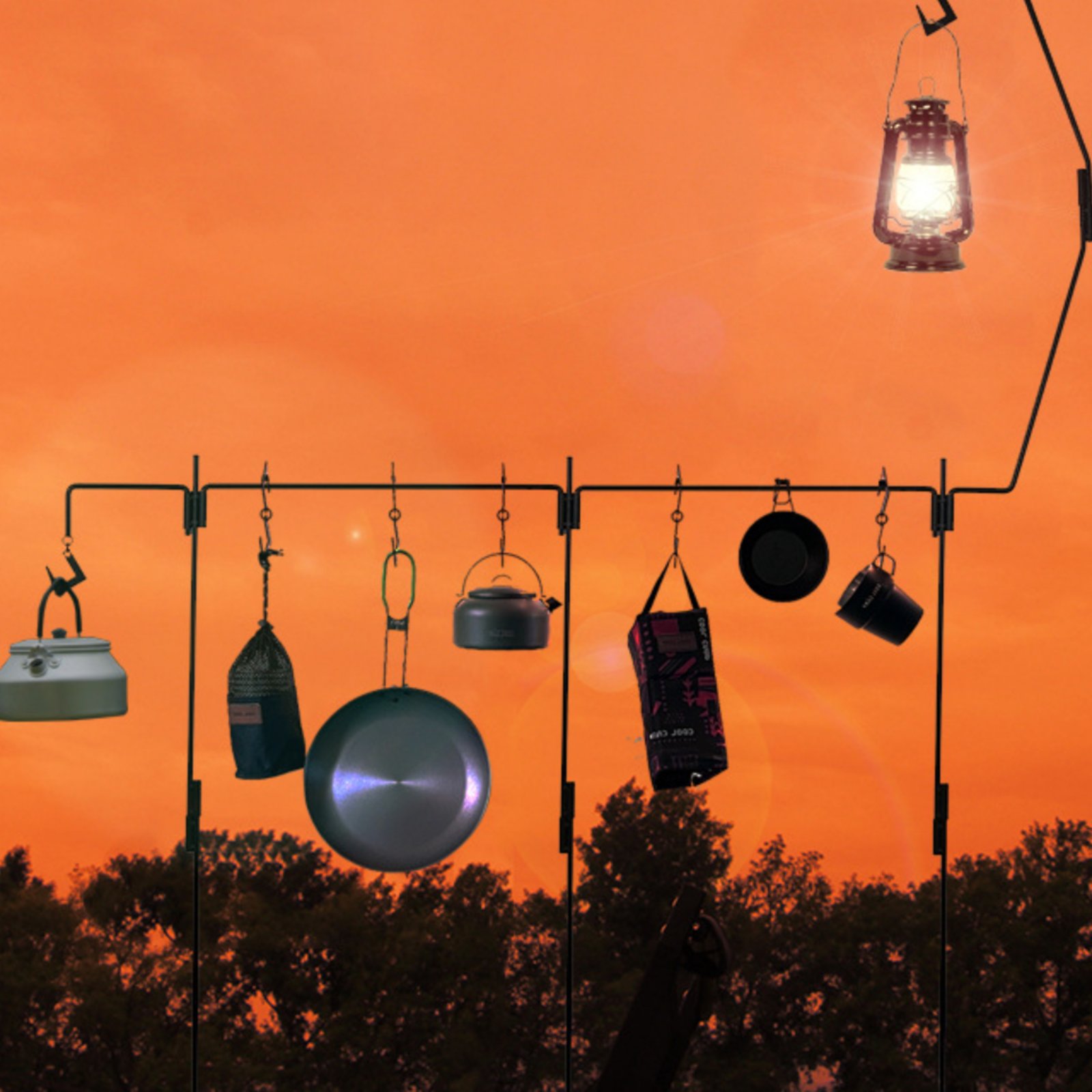 캠핑 랜턴 스탠드 조립하기 쉬운 캠핑 라이트 폴 캠프  - Hanging Outdoor Lighting 리뷰 및 가격