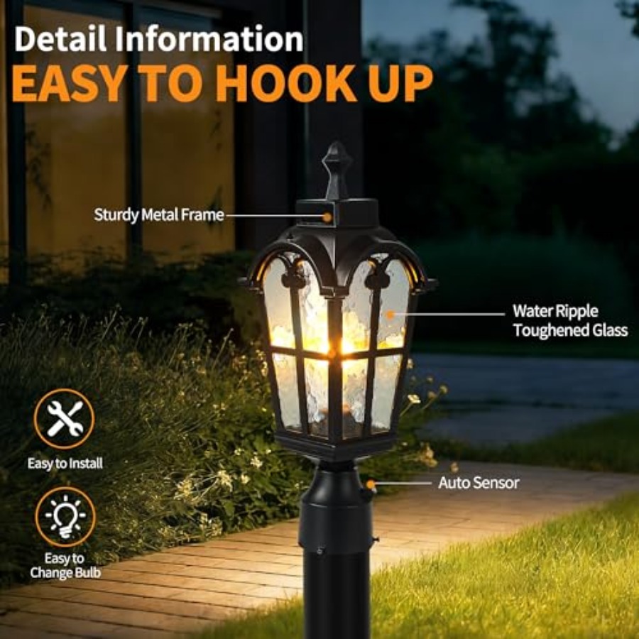 센서 야외 기둥 조명 방수 기둥 조명기구 전면 도어용  - Outdoor Lighting Battery 리뷰 및 가격