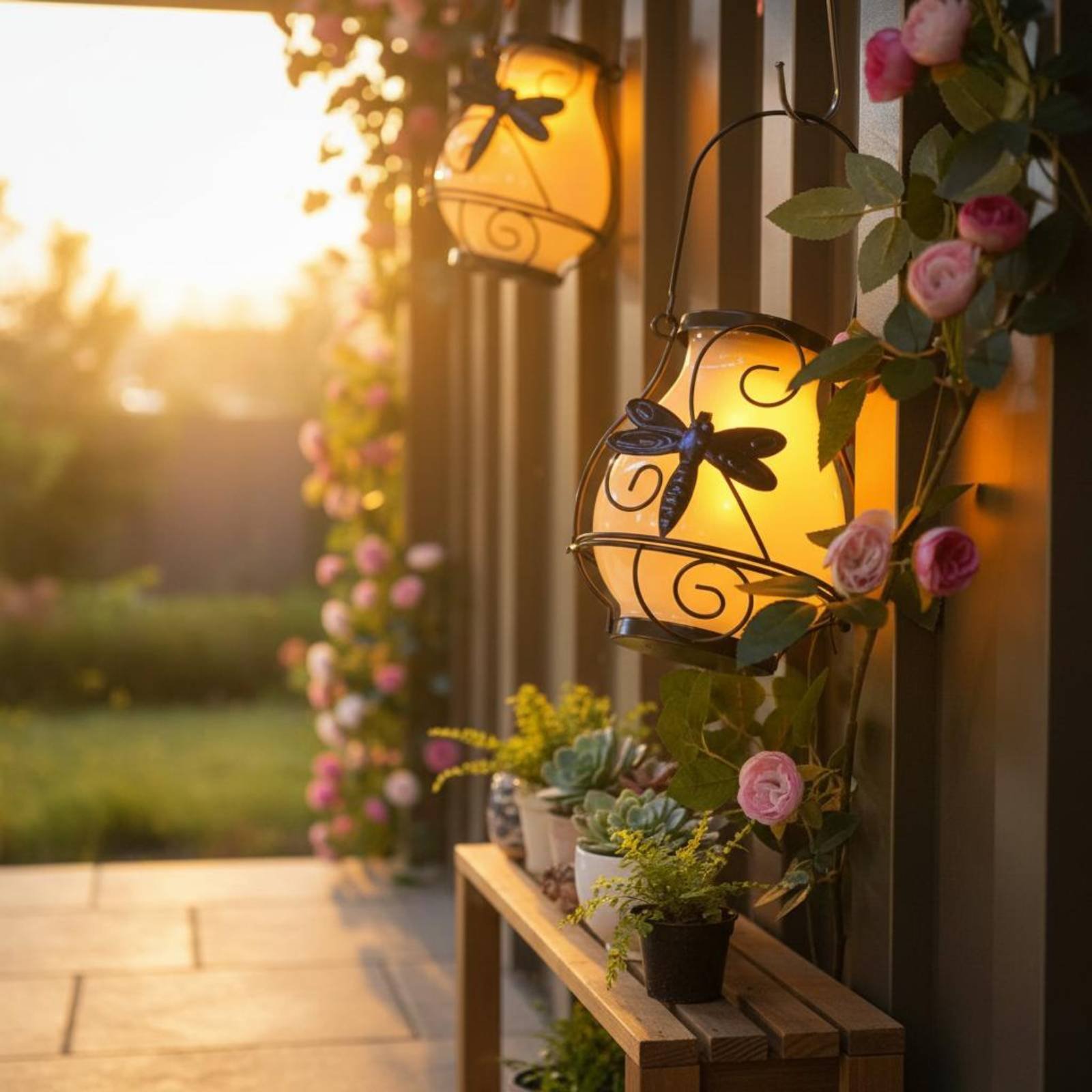 태양열 나비 랜턴 방수 나비 태양열 랜턴 장식용 마당  - Outdoor Lighting Battery 리뷰 및 가격