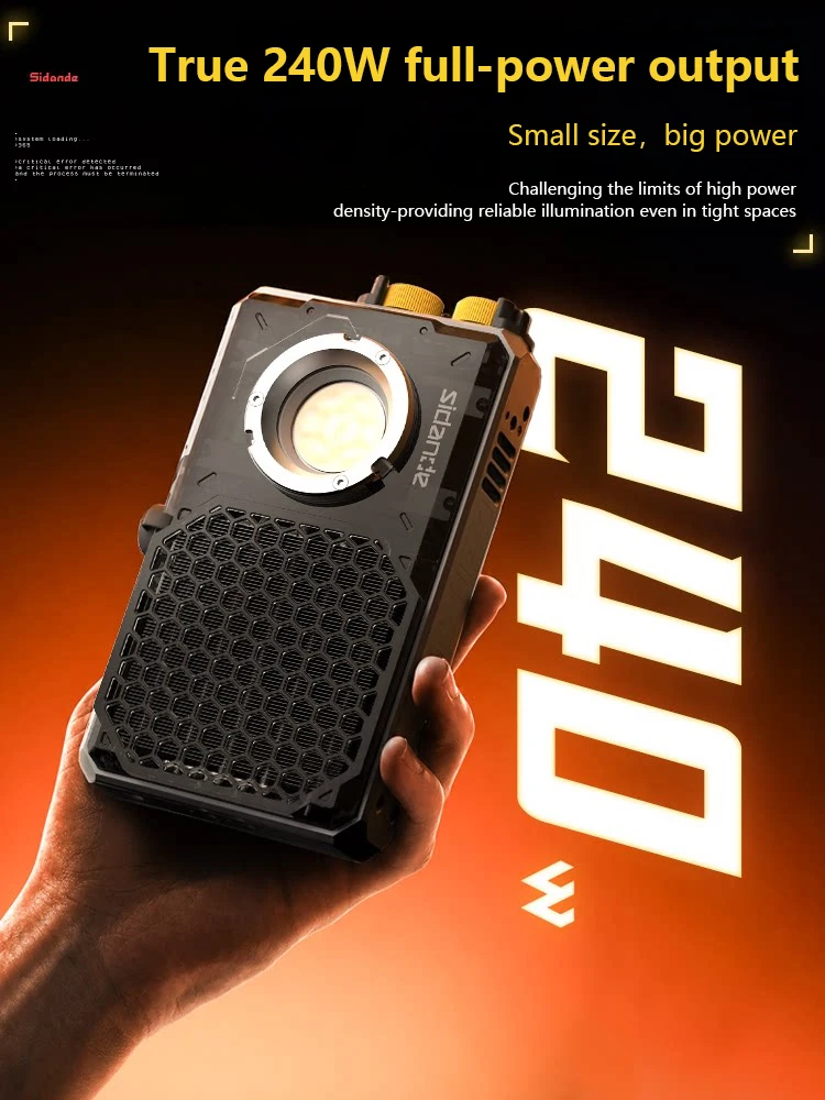 시단데 Q240C 240W 풀컬러 RGB COB 필 라 - Outdoor Lighting Video Shooting 리뷰 및 가격