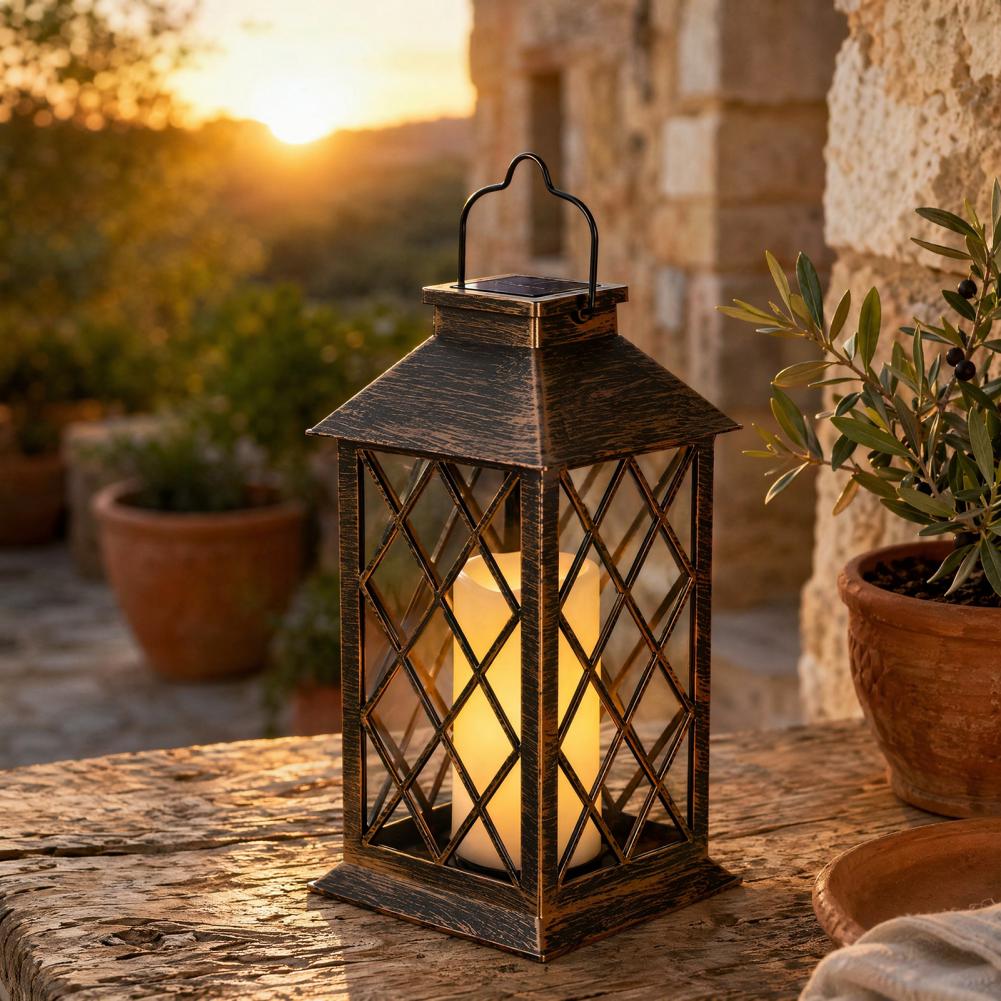 레트로 태양광 랜턴, 야외용 태양광 캔들 랜턴, 걸이  - Hanging Outdoor Lighting 리뷰 및 가격
