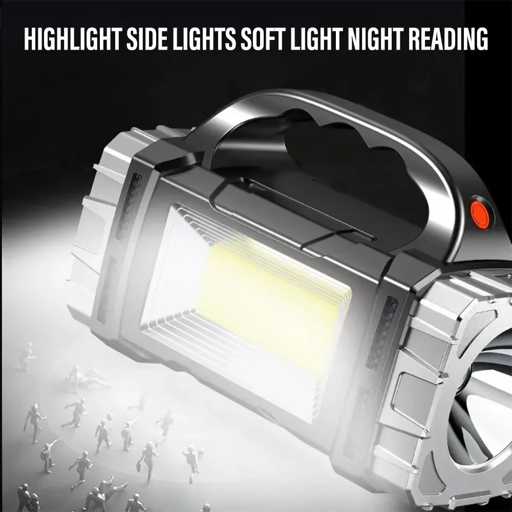 새로운 업그레이드 충전식 고출력 태양광 LED 손전등, - Outdoor Lighting B&Q 리뷰 및 가격