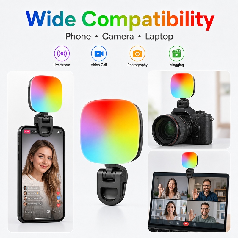 휴대용 RGB LED 조명, 휴대폰 카메라용 포켓 핸드 - Outdoor Lighting For Photography 리뷰 및 가격