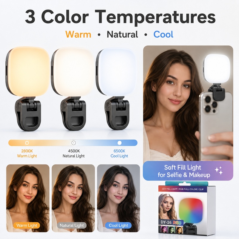 휴대용 RGB LED 조명, 휴대폰 카메라용 포켓 핸드 - Outdoor Lighting For Photography 리뷰 및 가격