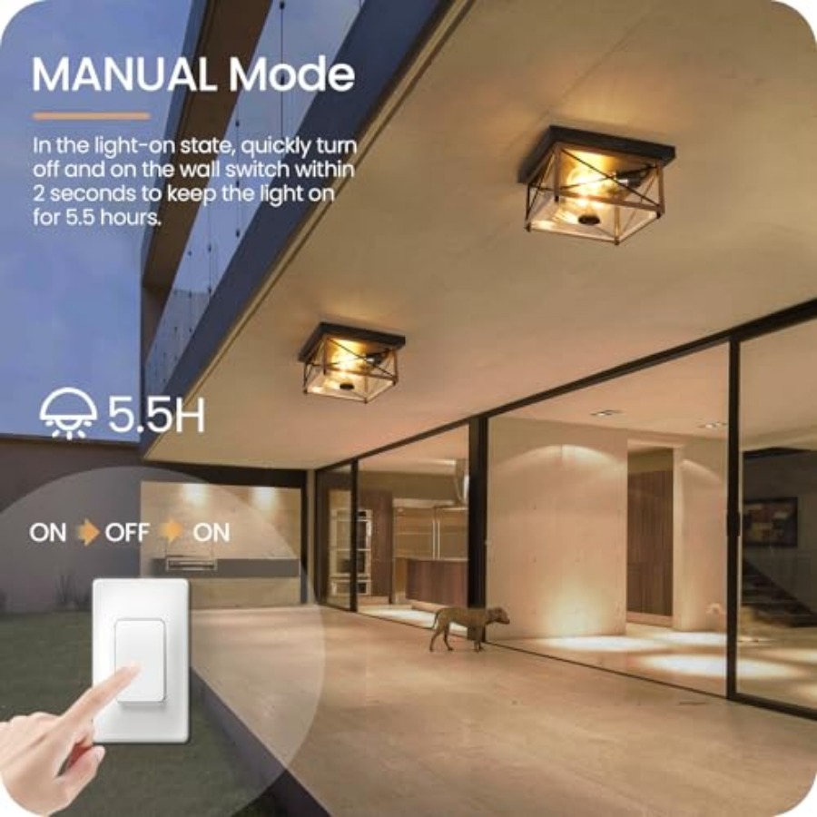 모션 센서가 있는 실외 천장 조명, 플러시 마운트 현관 - Outdoor Lighting Sensor 리뷰 및 가격