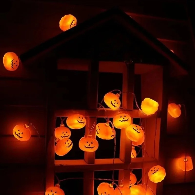 배터리로 작동되는 할로윈 호박 스트링 조명 20LED, - Outdoor Lighting Battery 리뷰 및 가격