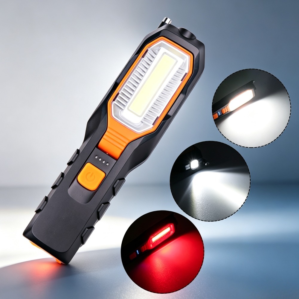 새로운 LED 작업등 내장 배터리 USB 충전식 자석  - Outdoor Lighting Battery 리뷰 및 가격