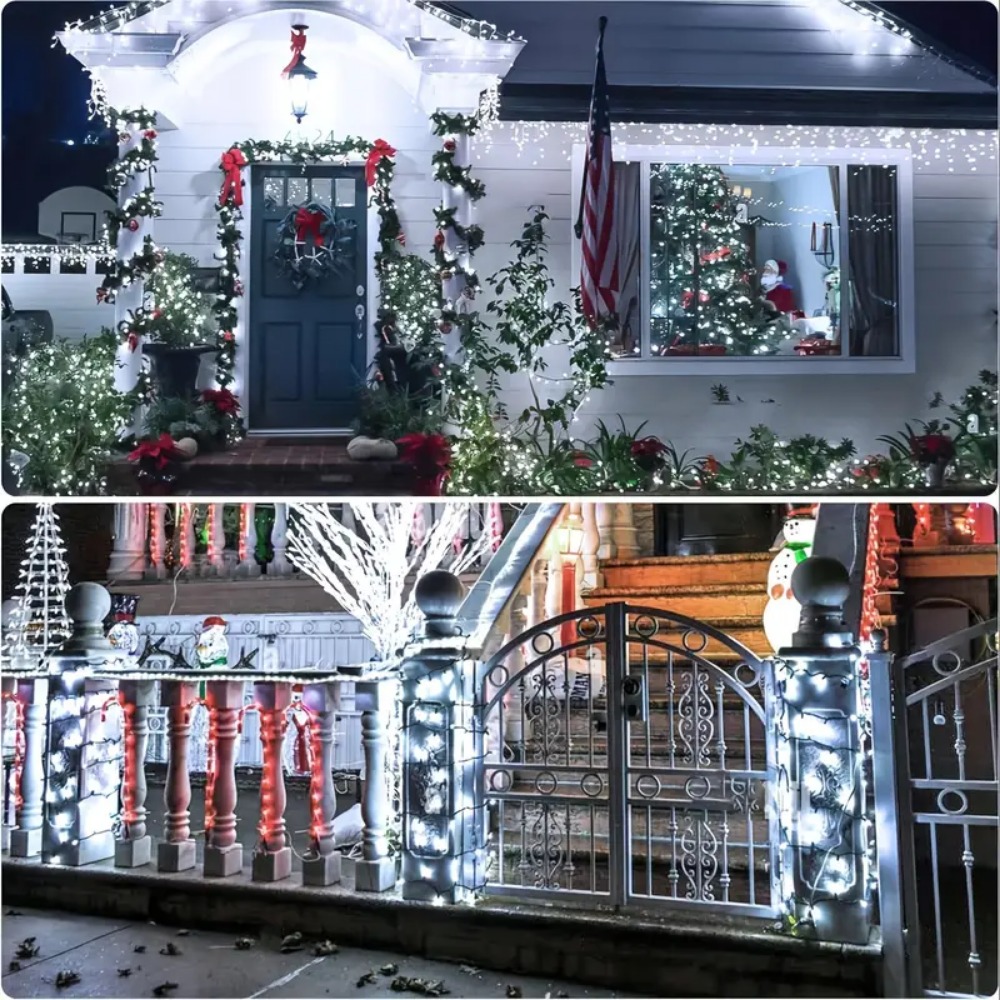 태양열 전원 야외 문자열 조명 100 LED 8 모드  - Outdoor Lighting Company 리뷰 및 가격