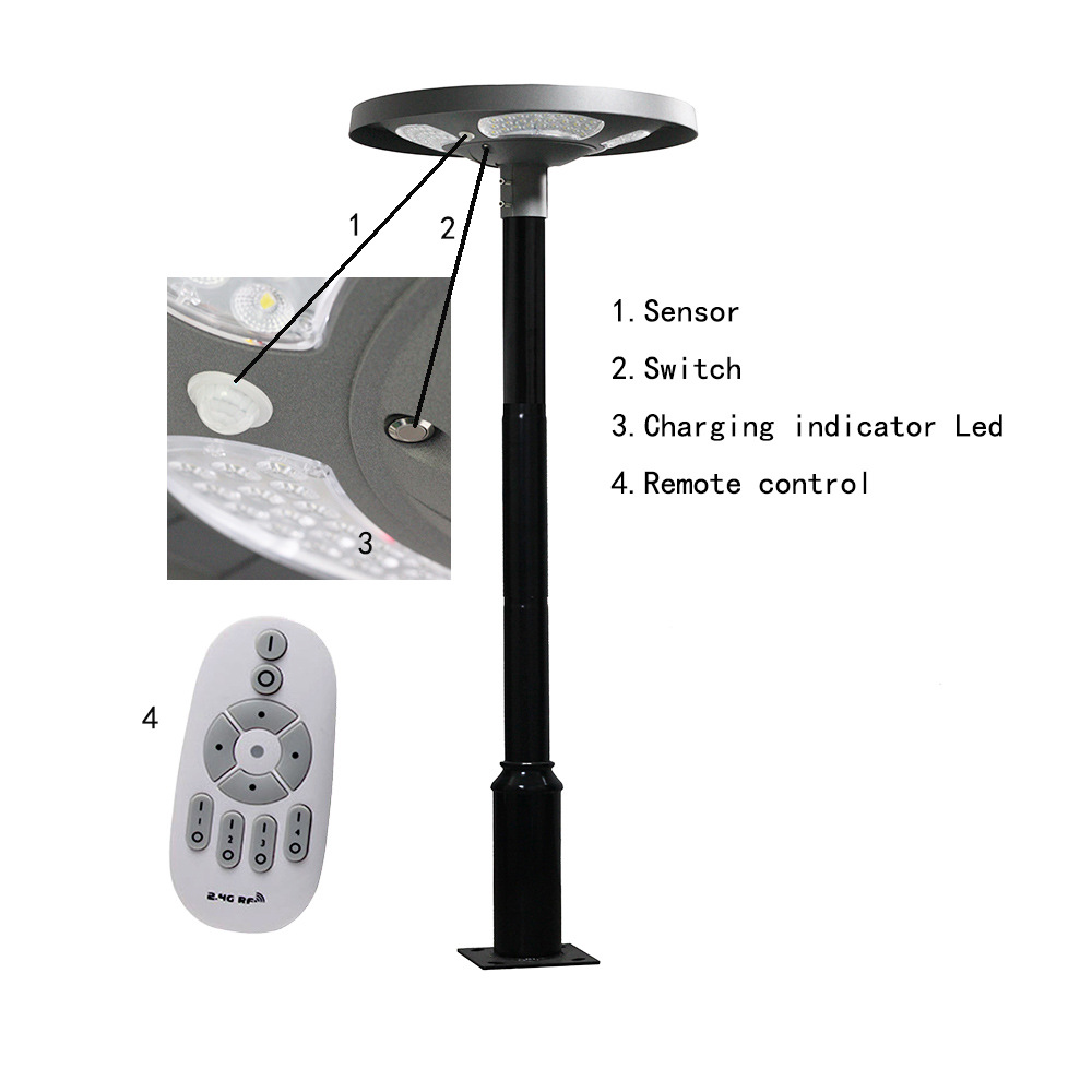 방수 IP65 UFO 태양광 LED 정원 가로등 30W - Outdoor Lighting Battery 리뷰 및 가격