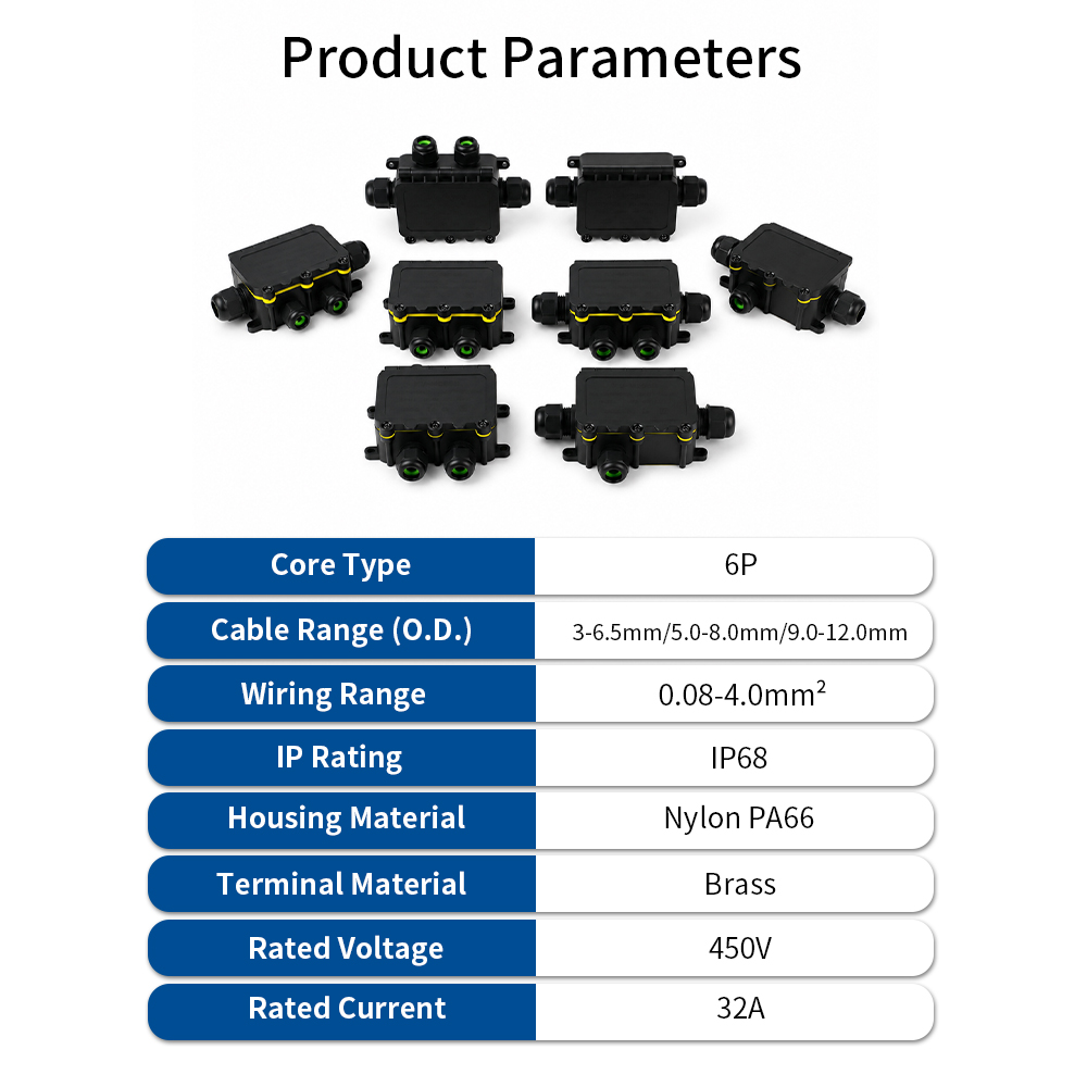 IP68 방수 접속함 2-8방향 6극 전기 케이블 커넥 - Outdoor Lighting Construction 리뷰 및 가격