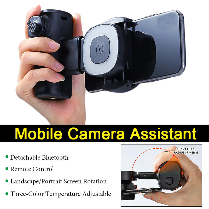 휴대폰 조명 보조기, 휴대용 핸들, 블루투스 LED 셀 - Outdoor Lighting For Photography 리뷰 및 가격