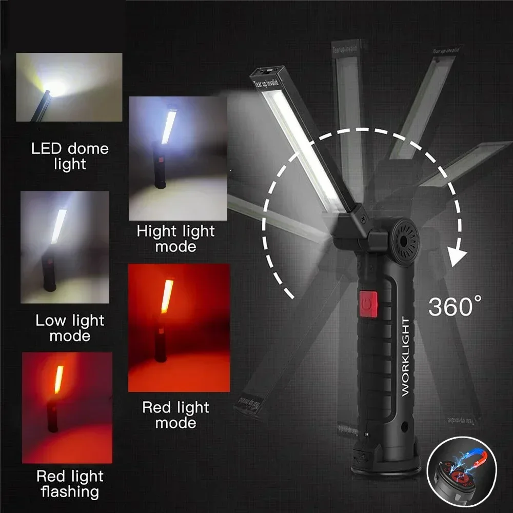 자석, 후크 360이 포함된 LED COB 손전등 US - Outdoor Lighting B&Q 리뷰 및 가격