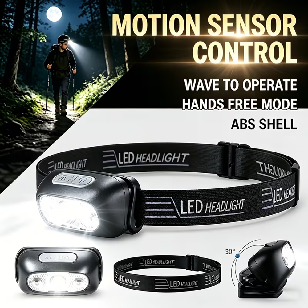 초고휘도 헤드램프 휴대용 LED 센서 헤드라이트 USB - Outdoor Lighting Sensor 리뷰 및 가격