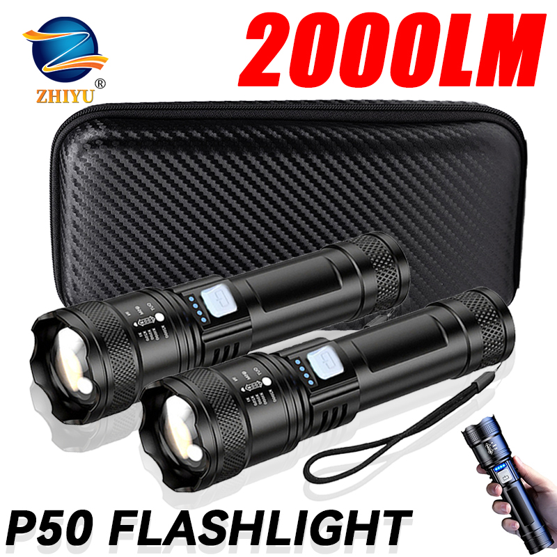 전술용 LED 손전등 2000LM USB 충전식 방수  - Outdoor Lighting B&Q 리뷰 및 가격