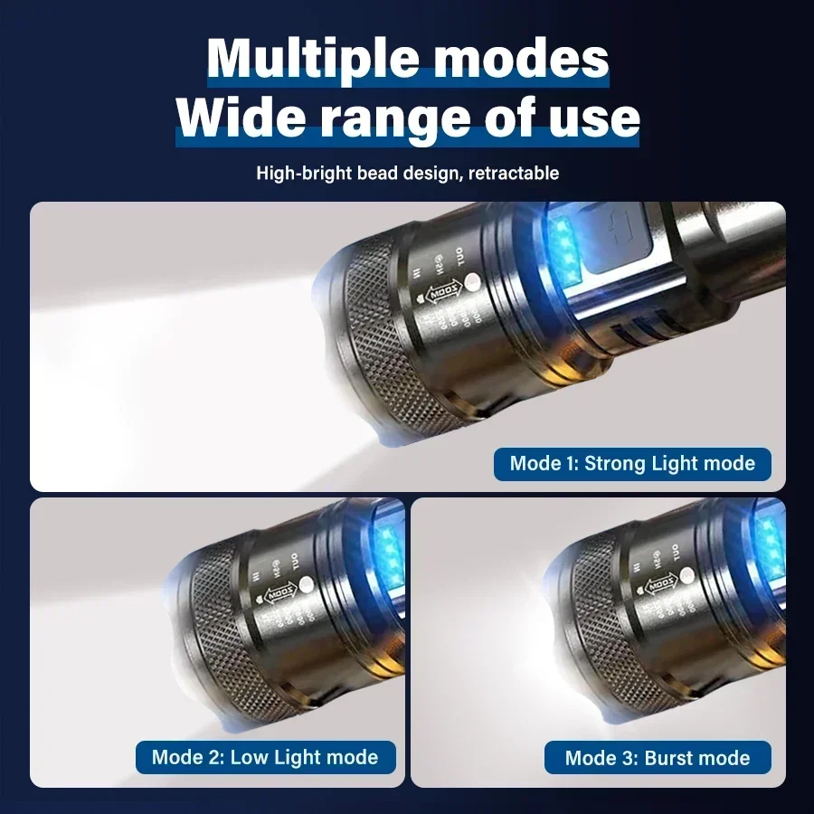 전술용 LED 손전등 2000LM USB 충전식 방수  - Outdoor Lighting B&Q 리뷰 및 가격