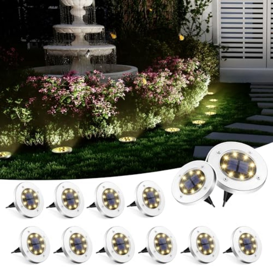 태양광 지상등 태양광 조명 야외 방수 8 LED 태양열 - Outdoor Lighting And Landscape 리뷰 및 가격