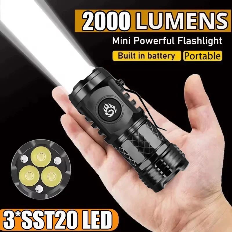 고출력 전술 플래시 라이트 3LED 미니 키체인 토치  - Outdoor Lighting Construction 리뷰 및 가격