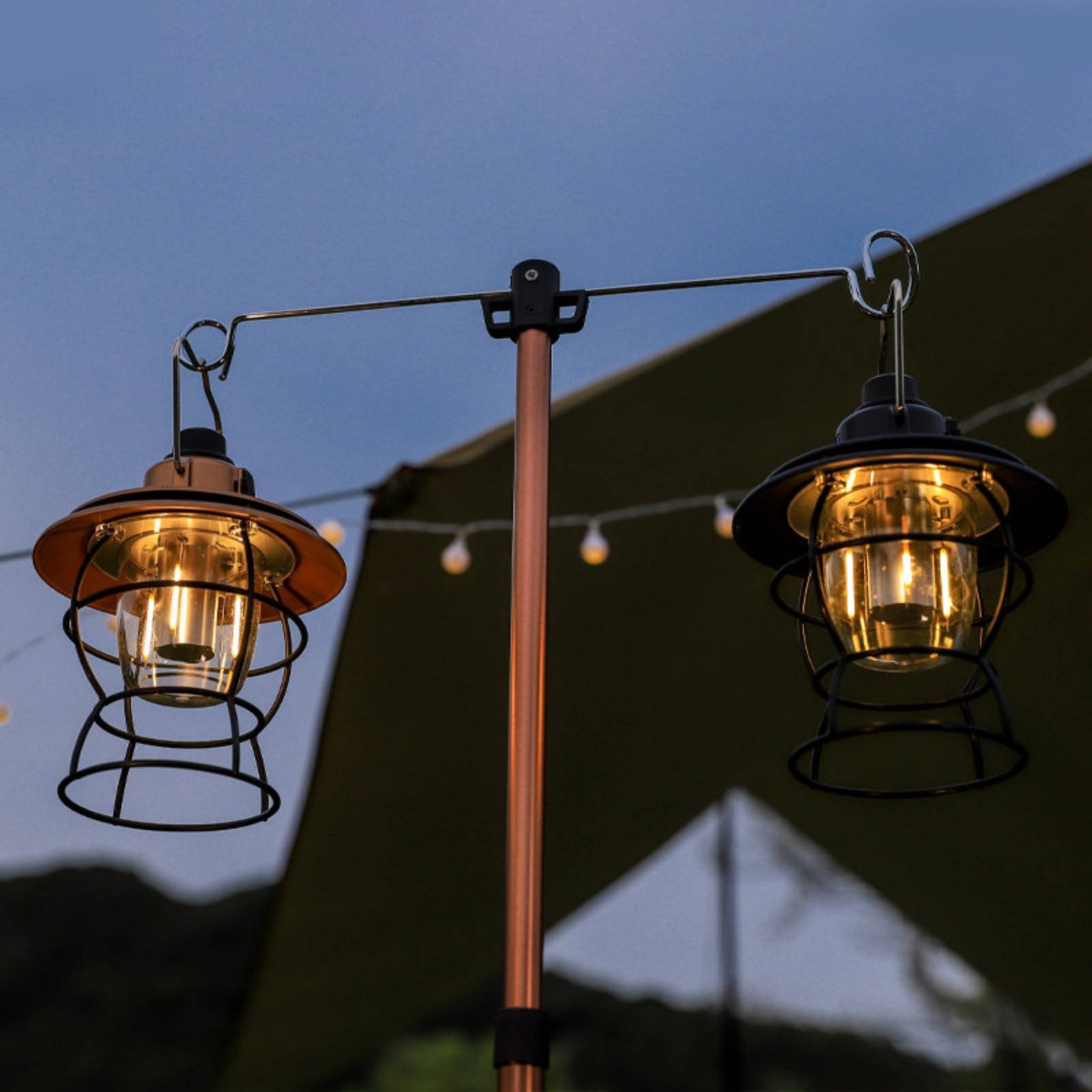 후크가 있는 삼각대 스탠드 휴대용 걸이형 램프 스탠드  - Hanging Outdoor Lighting 리뷰 및 가격