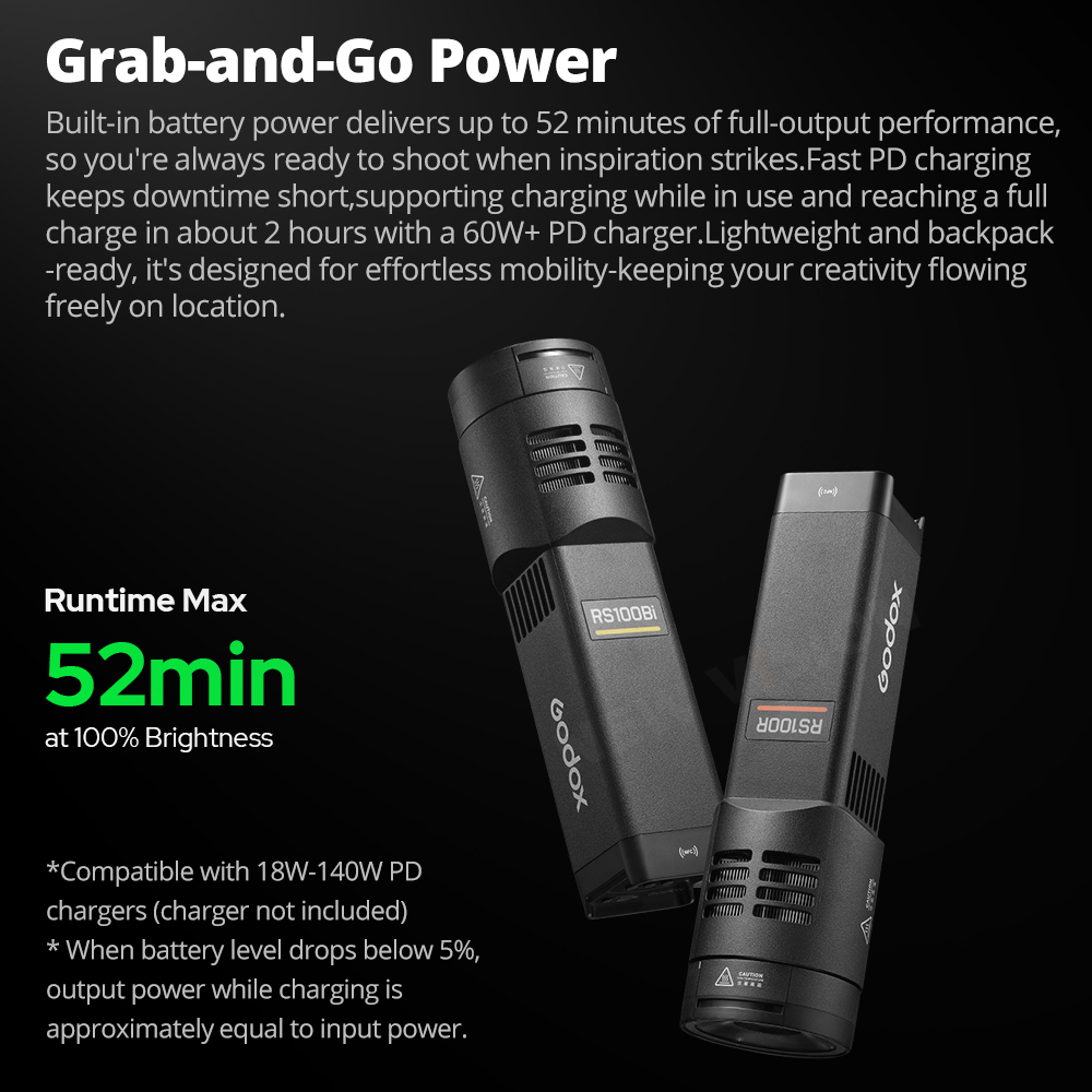 GODOX RS100Bi 28600Lux 바이컬러 RS - Outdoor Lighting Video Shooting 리뷰 및 가격