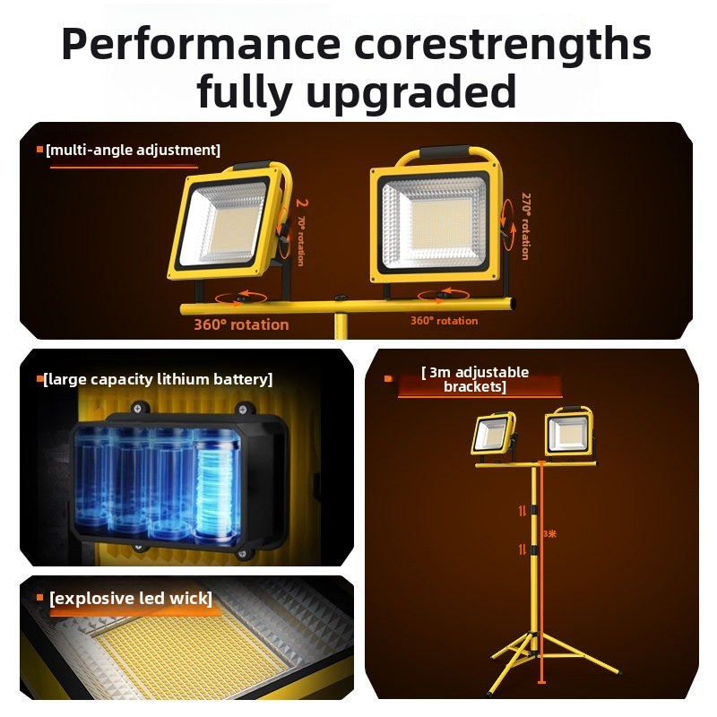 야외 생방송, 건설 현장 스톨, 삼각 브래킷, 조명,  - Outdoor Lighting Construction 리뷰 및 가격